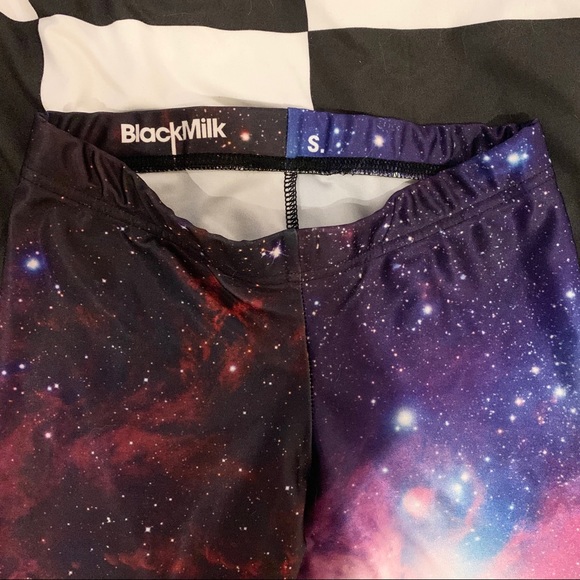 BlackMilk Purple Galaxy Leggings - Picture 5 of 5